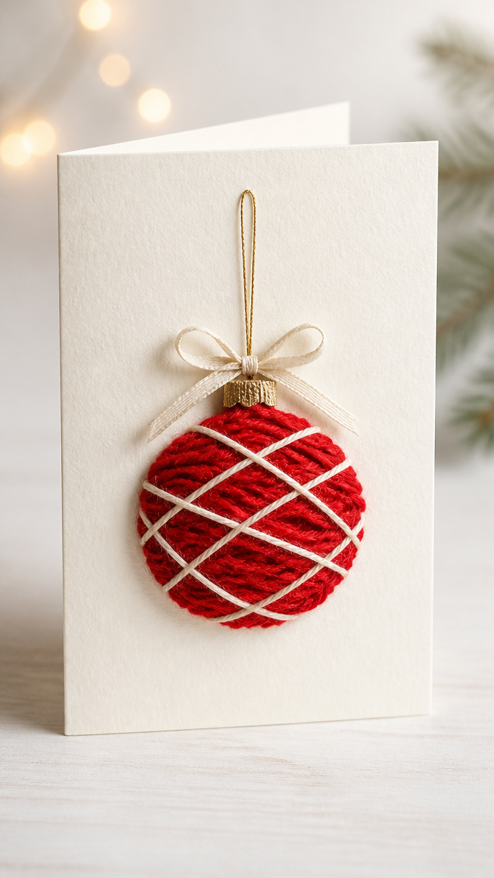 Yarn-Wrapped Ornament Fronts