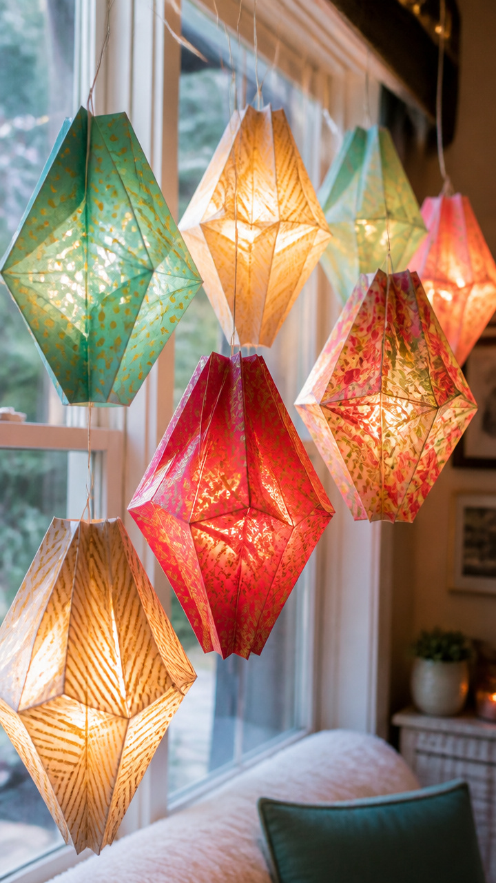 DIY Paper Lanterns from Scrapbook Paper