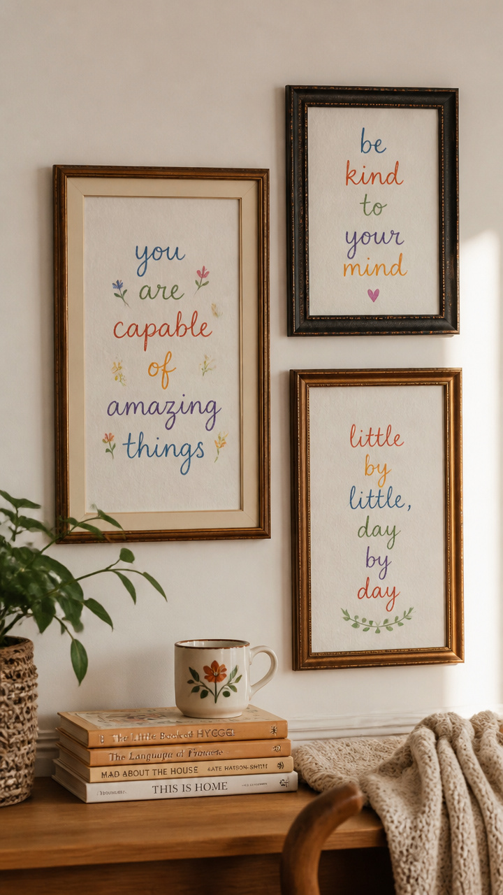 Framed Inspirational Quotes on Copy Paper