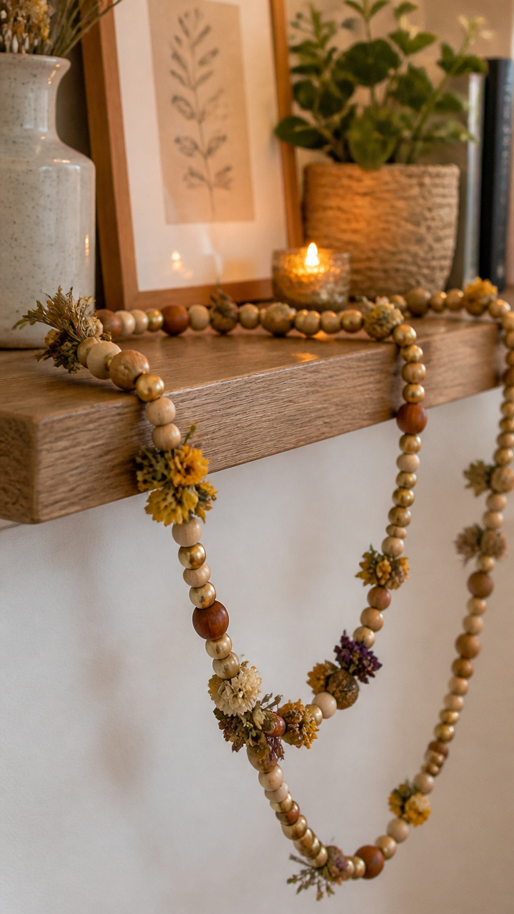 Beaded Garland from Old Jewelry