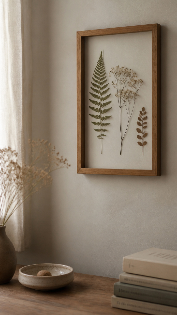 Frame Pressed Flowers or Leaves