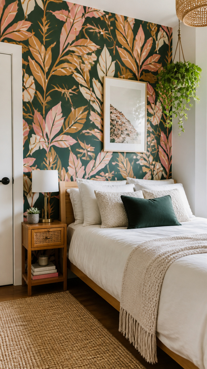 Hang Removable Wallpaper in a Focal Area