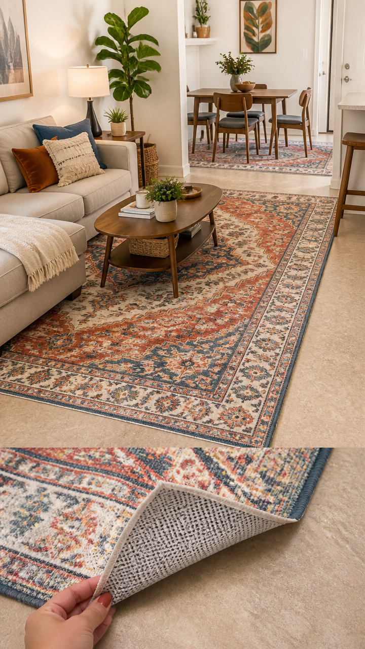 Add a Statement Rug to Define Your Space