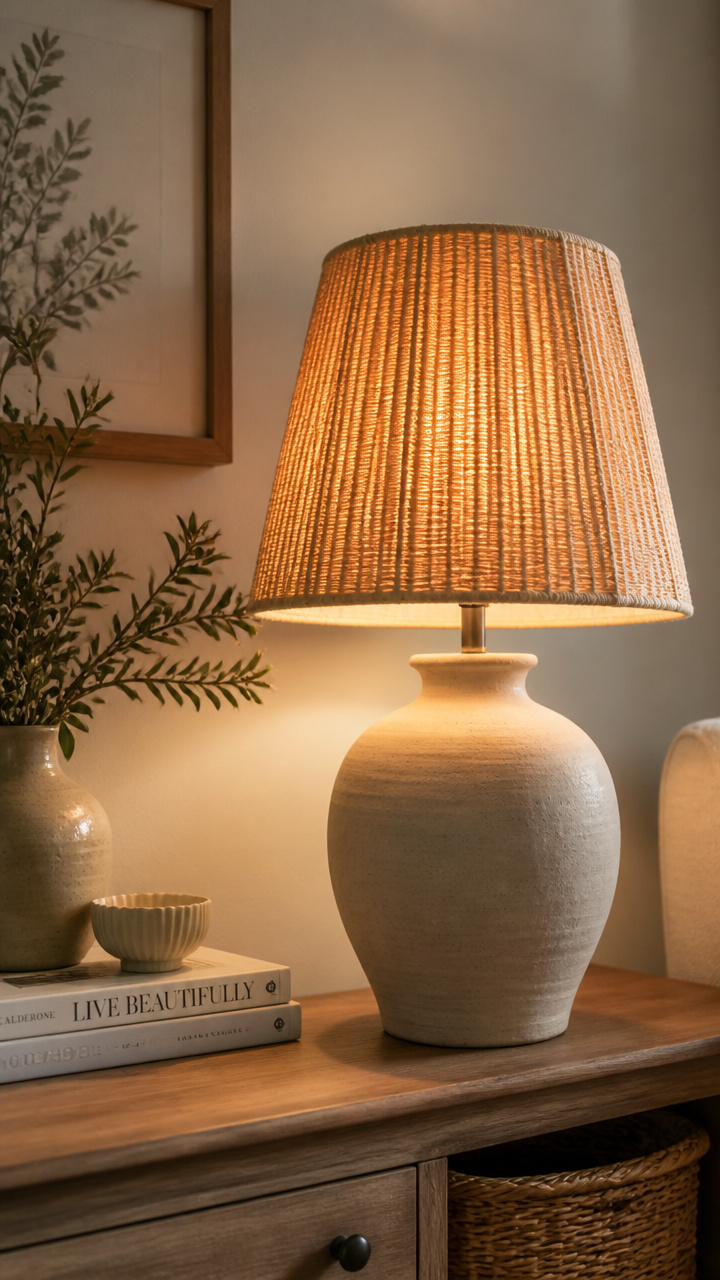 Replace Old Lampshades with Textured Ones