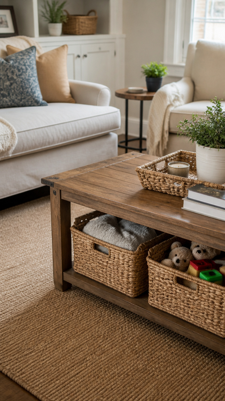 Use Baskets for Hidden Storage