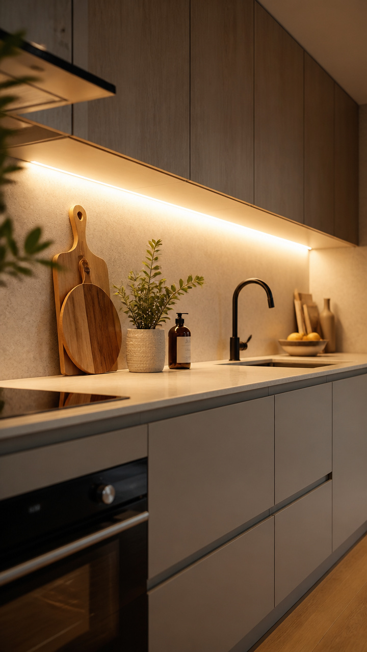 Add Under-Cabinet Lighting in the Kitchen
