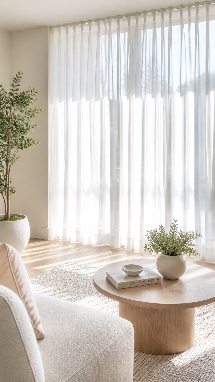 Swap Out Heavy Curtains for Light Sheers