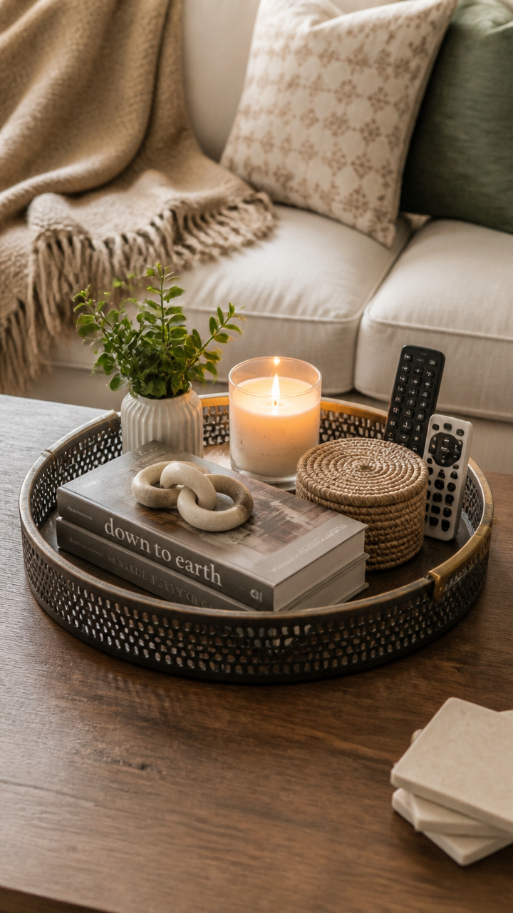 Style a Tray for Your Coffee Table