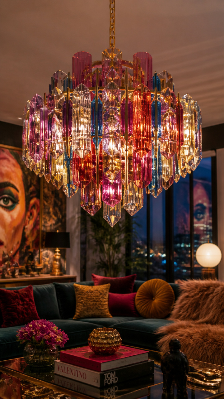 Statement Chandelier with Bold Design
