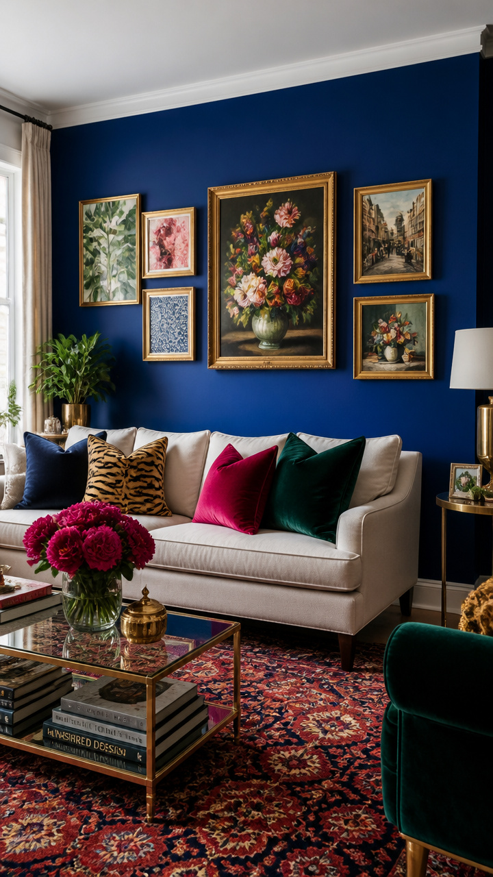 Color-Saturated Accent Wall
