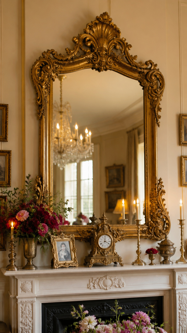 Antique Mirrors with Ornate Frames