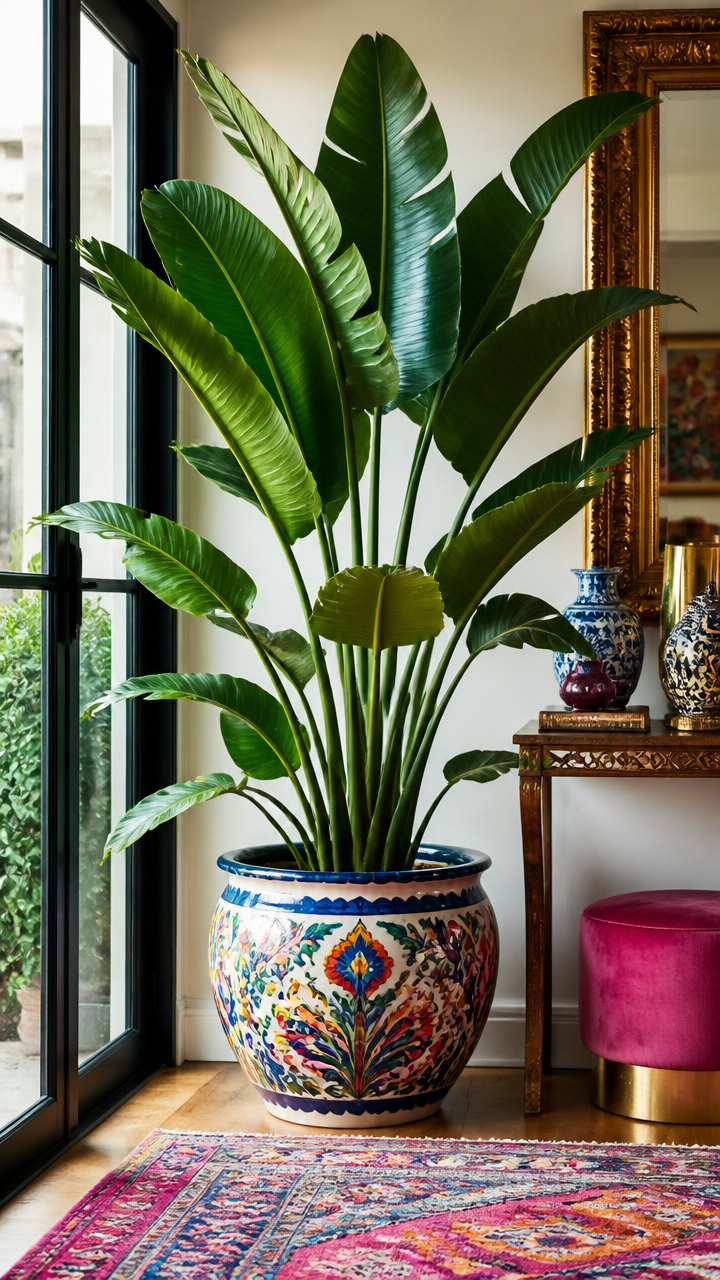 Dramatic Houseplants in Statement Pots