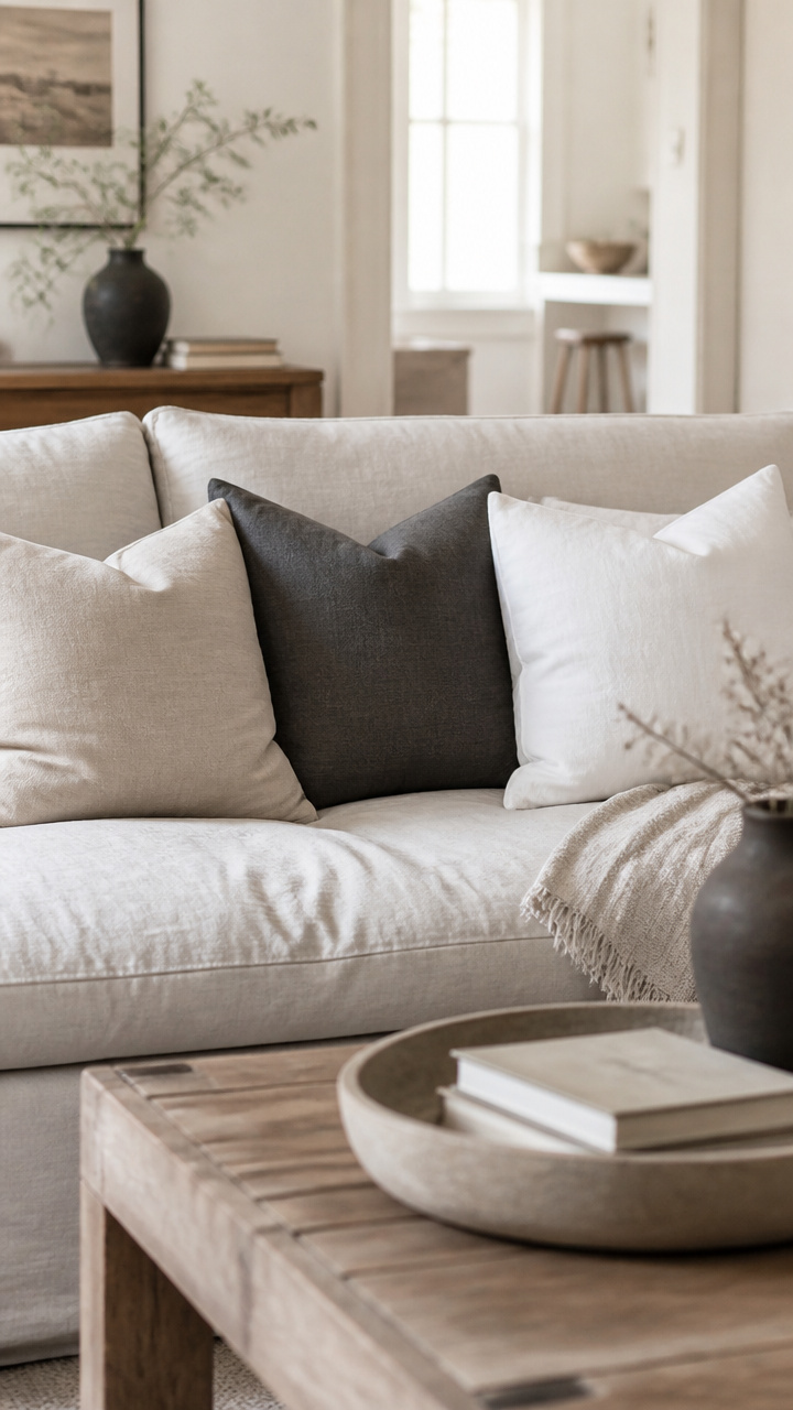 Swap Pillows for Neutral Tones