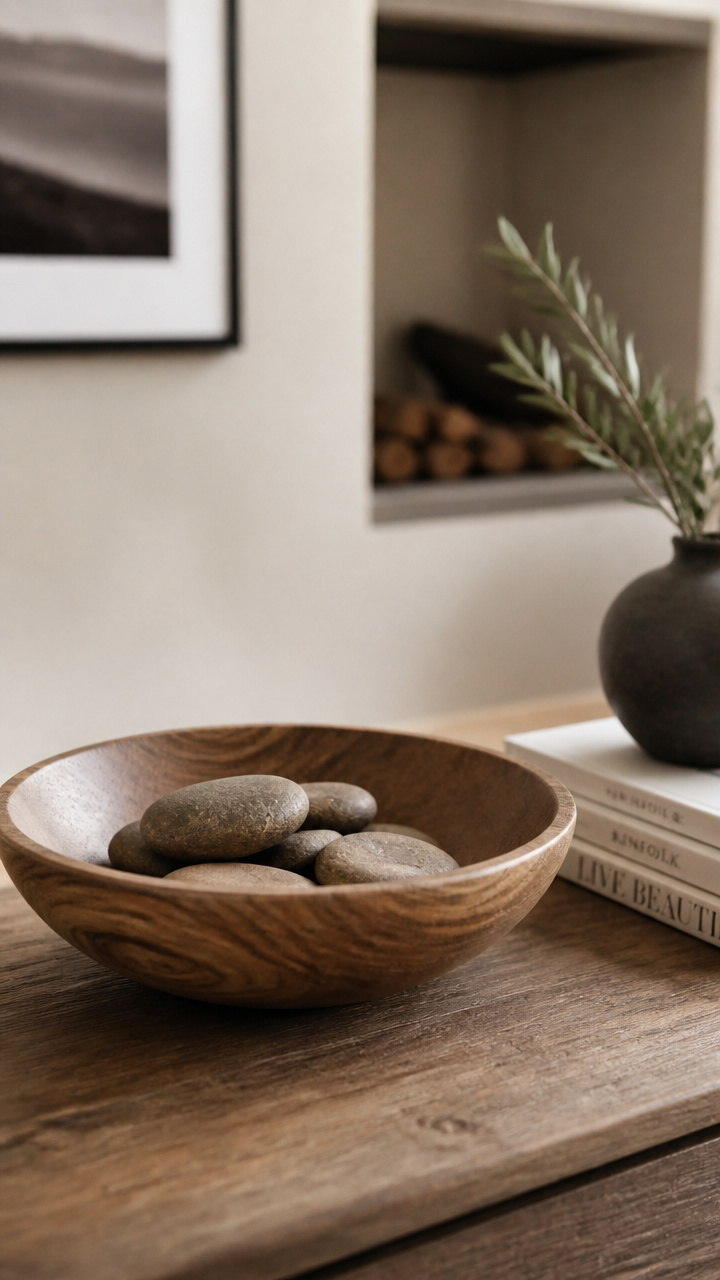 Use Wooden Bowls for Natural Texture