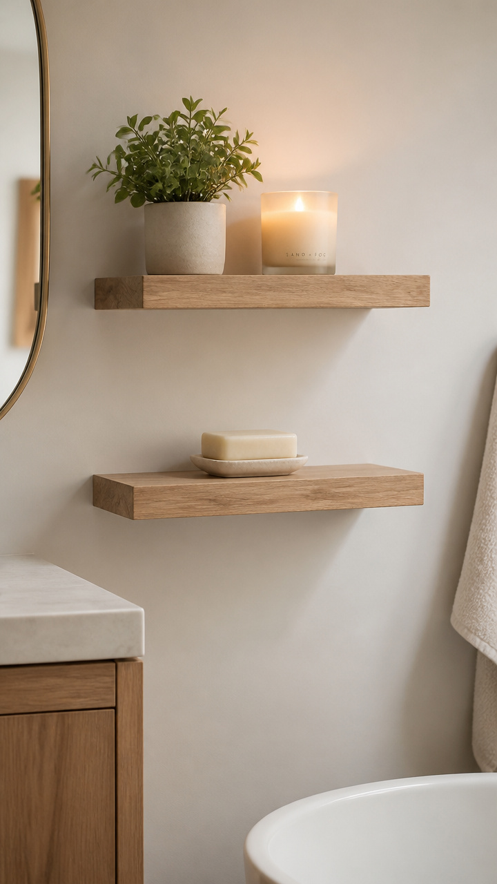Hang Floating Shelves Sparingly