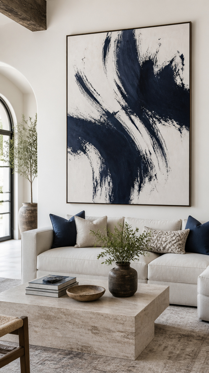 Hang a Large-Scale Abstract Art Piece