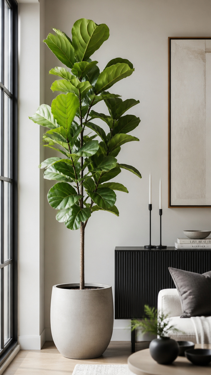Bring in Potted Trees for Height and Life