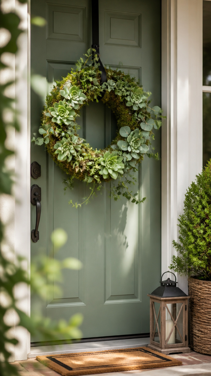 Hang a Living Wreath by the Front Door