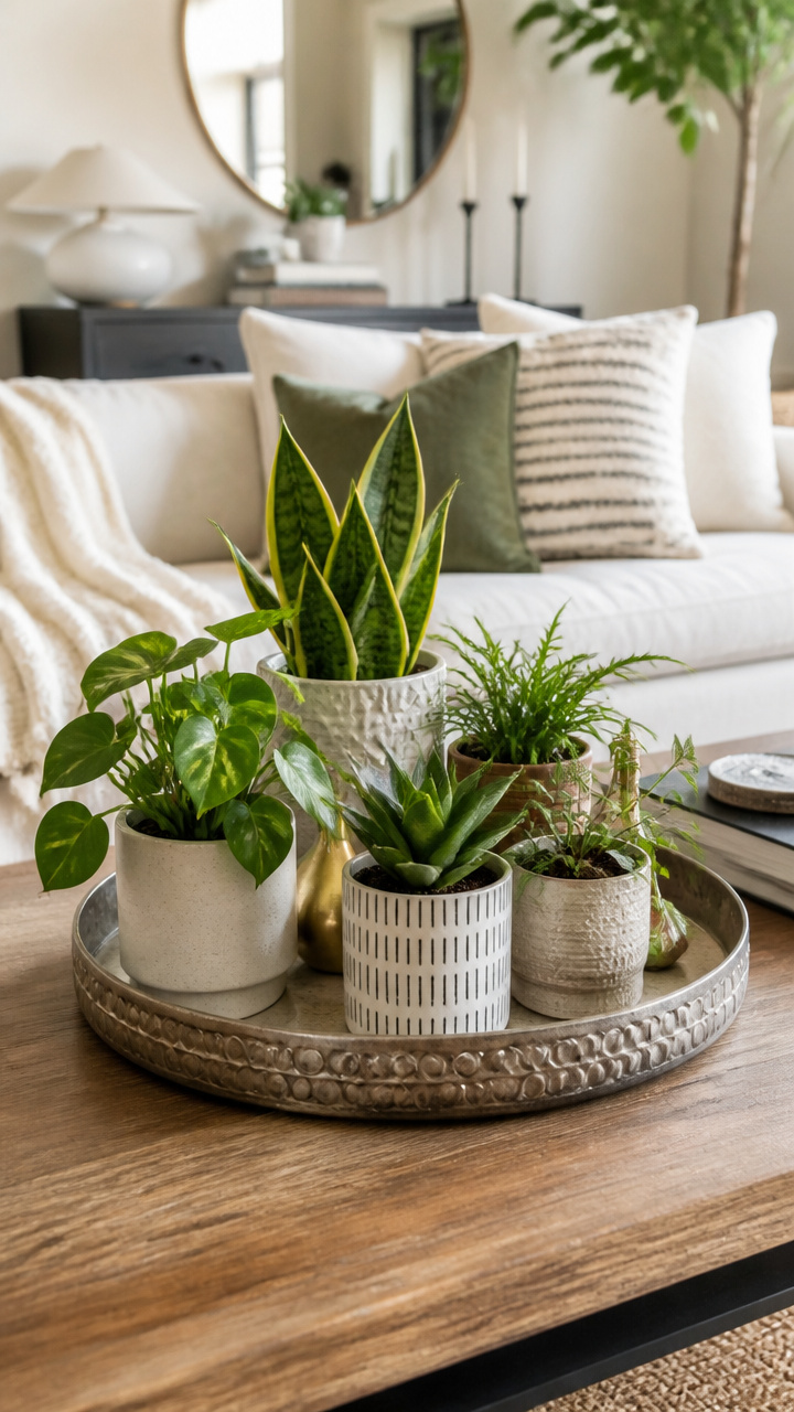 Style a Tray with Mini Indoor Plants