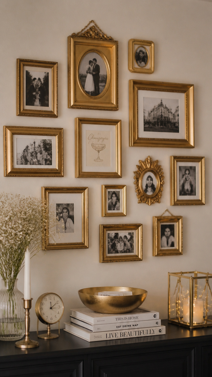 Paint Old Frames Gold for Instant Glam