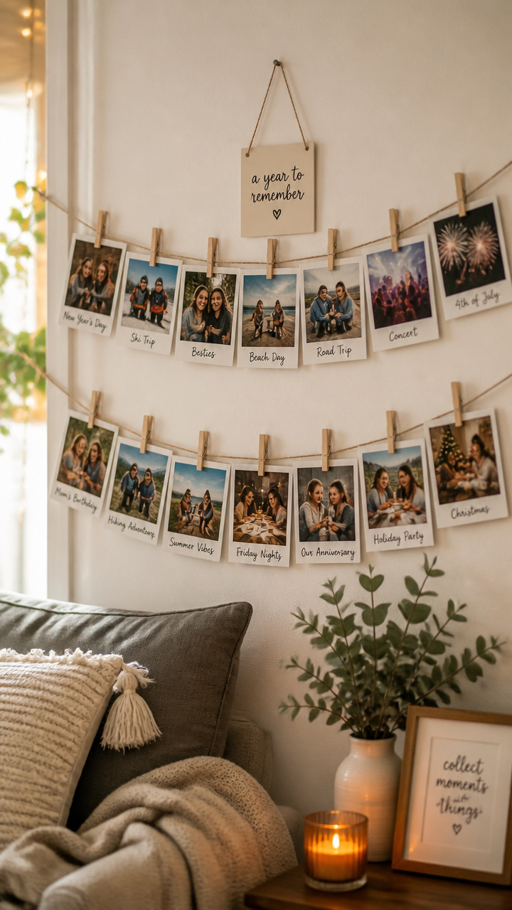 Photo Garland Marking the Past Year