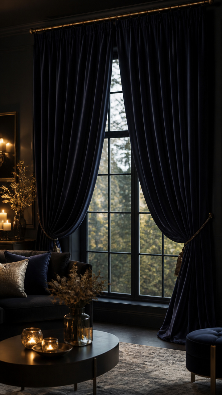 Moody Velvet Curtains