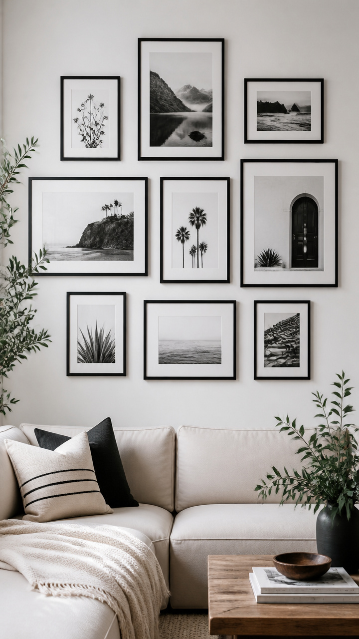 Black Frame Gallery Wall