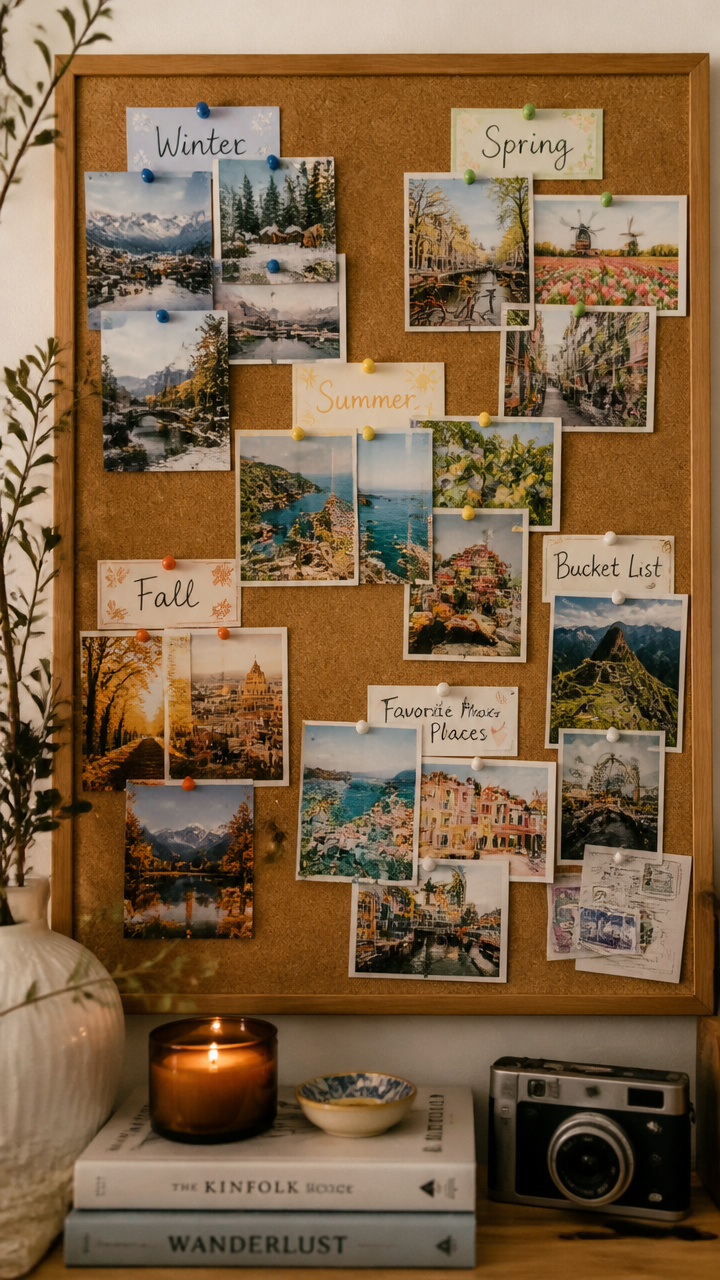 Create a Memory Board with Postcards