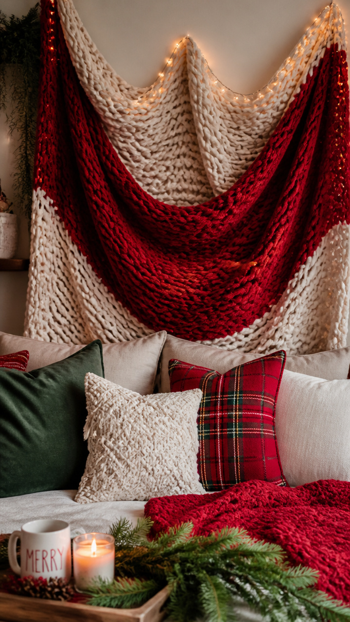 Hang a Blanket as a Cozy Wall Backdrop