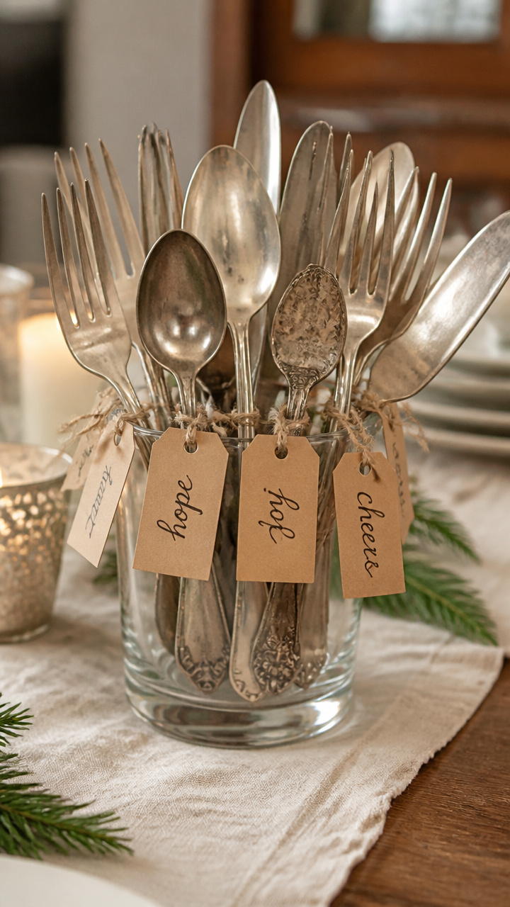 Turn Silverware into Table Accents