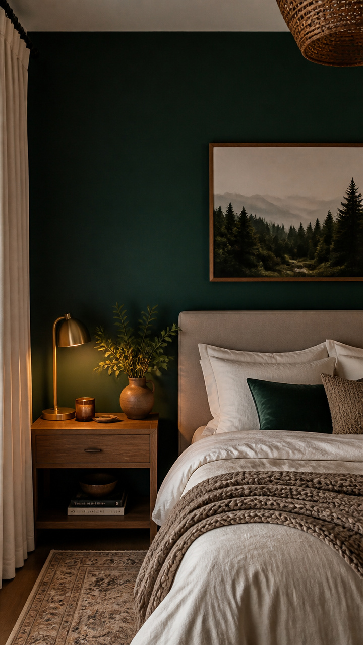 Paint One Wall in a Deep, Moody Tone