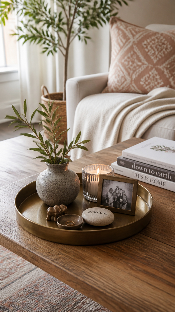Fill a Tray with Small Meaningful Objects