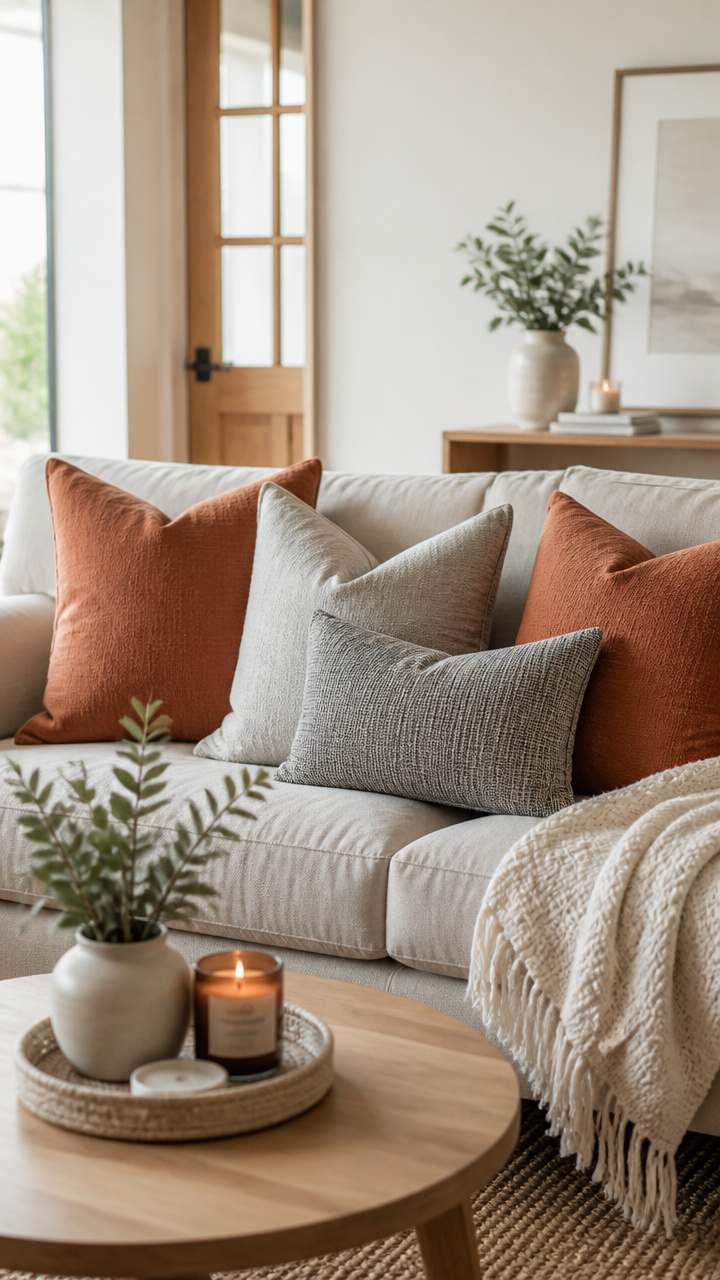 Switch Out Pillows for Seasonal Colors