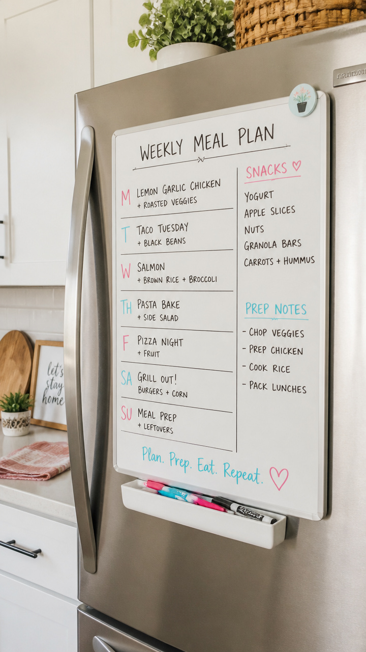 Set Up a Weekly Meal Board