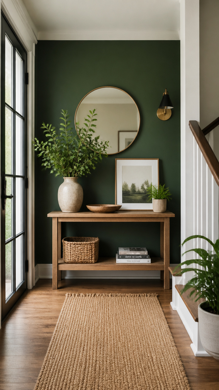 Refresh Entryway with a Painted Accent Wall