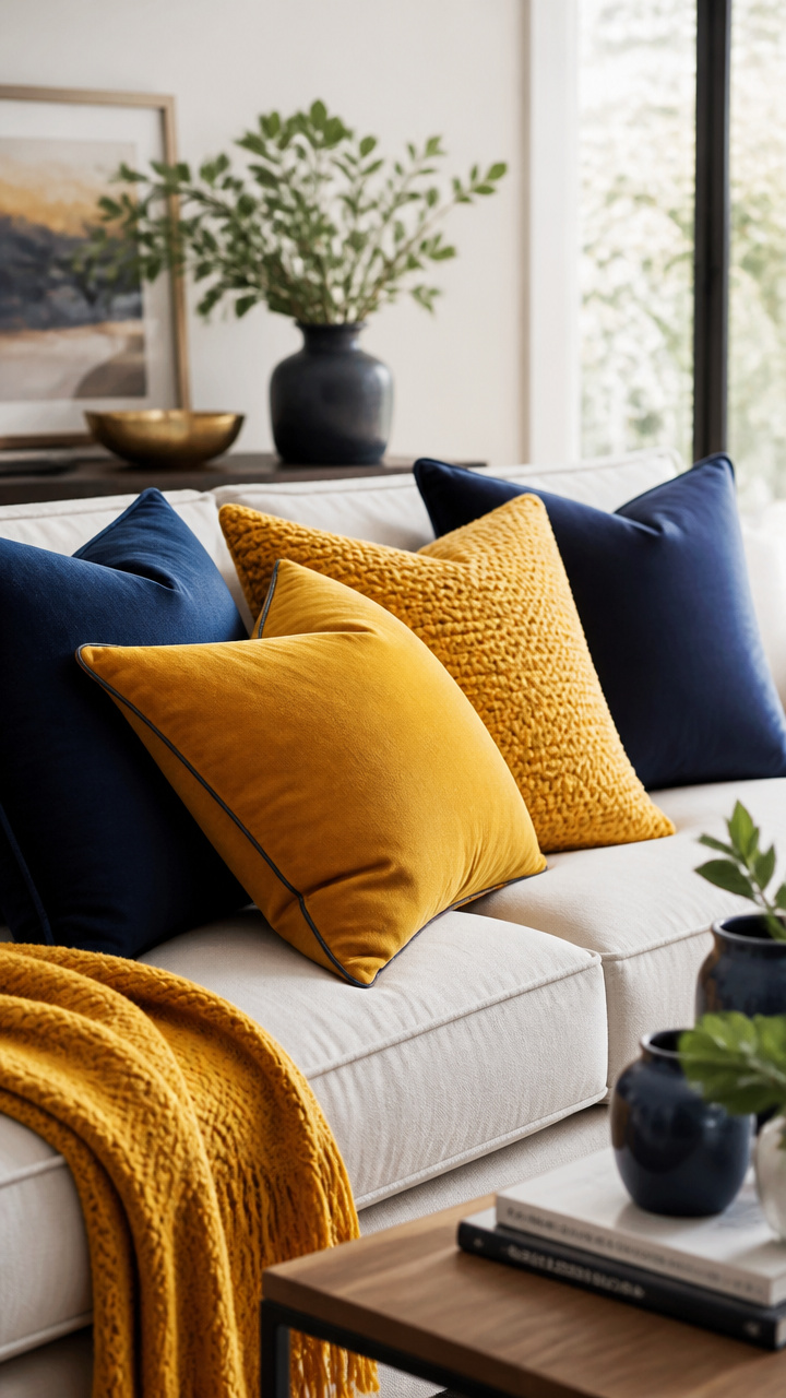 Switch Up Your Throw Pillows with Bold Colors