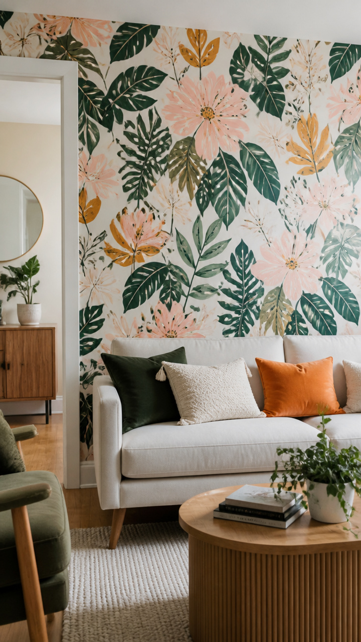 Introduce a Bold Accent Wall with Removable Wallpaper