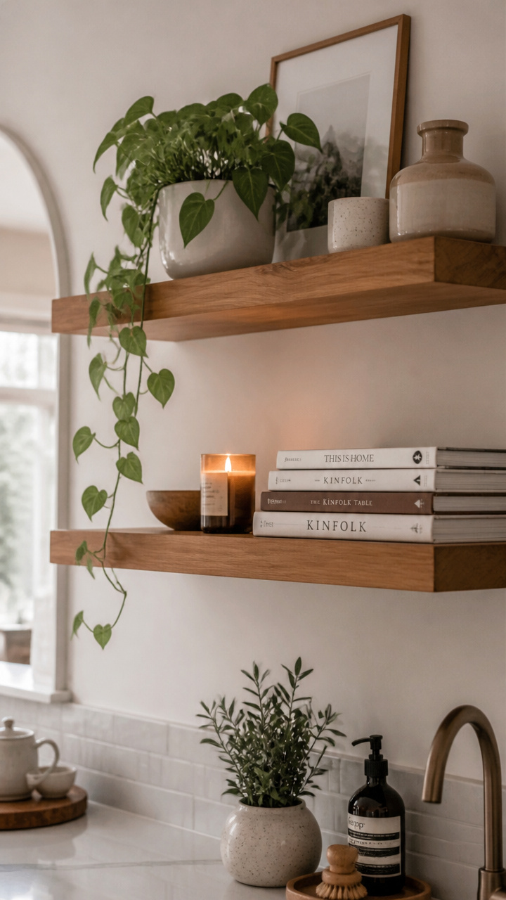 Hang Floating Shelves for Functional Style
