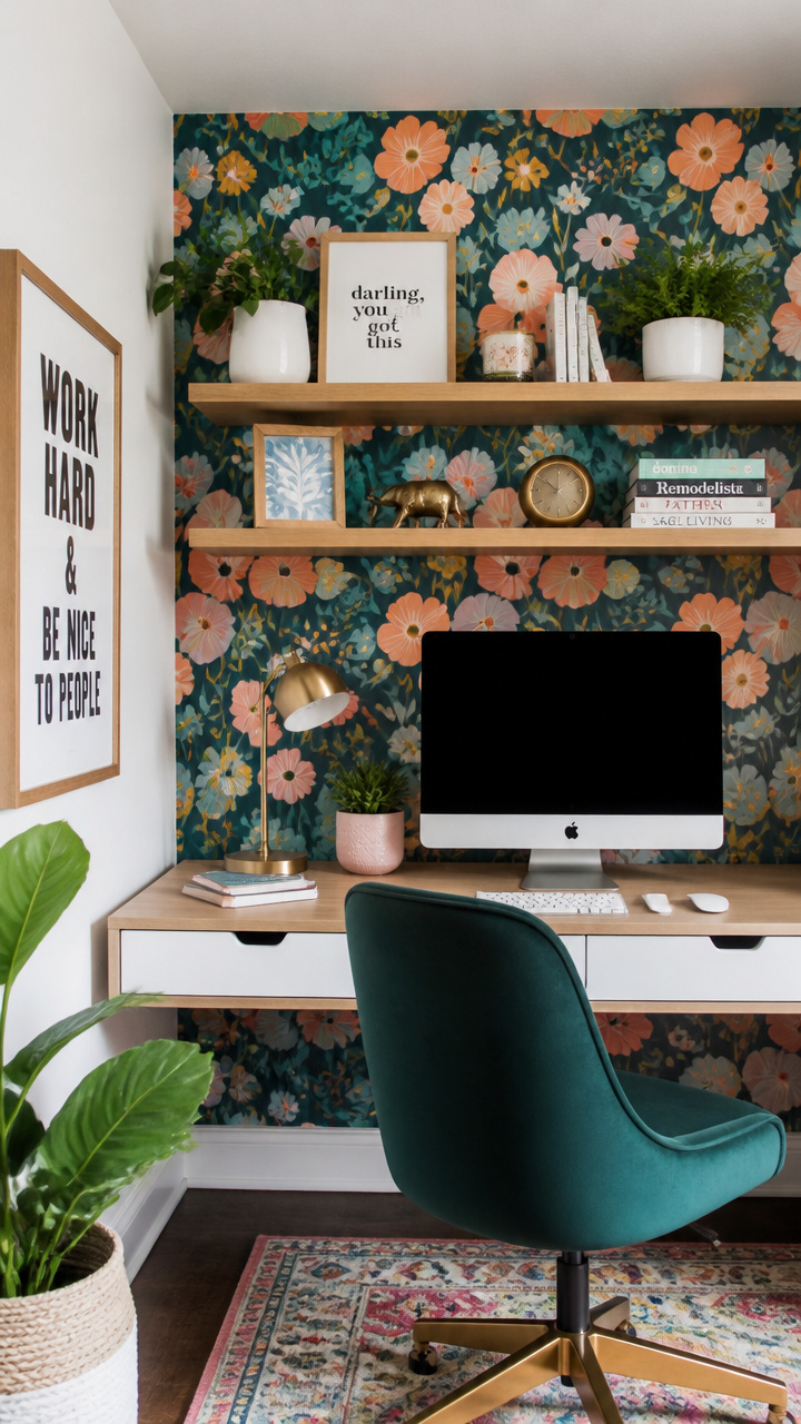 Removable Wallpaper in One Accent Area
