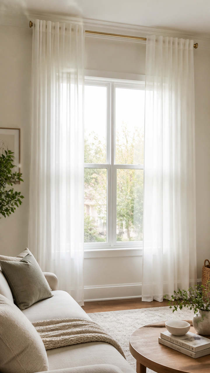 Curtains Hung Higher Than the Window