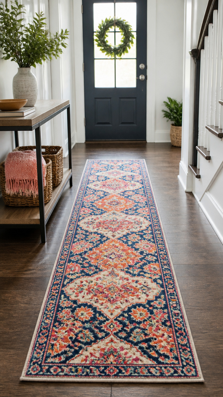 Update Your Entryway with a Colorful Runner