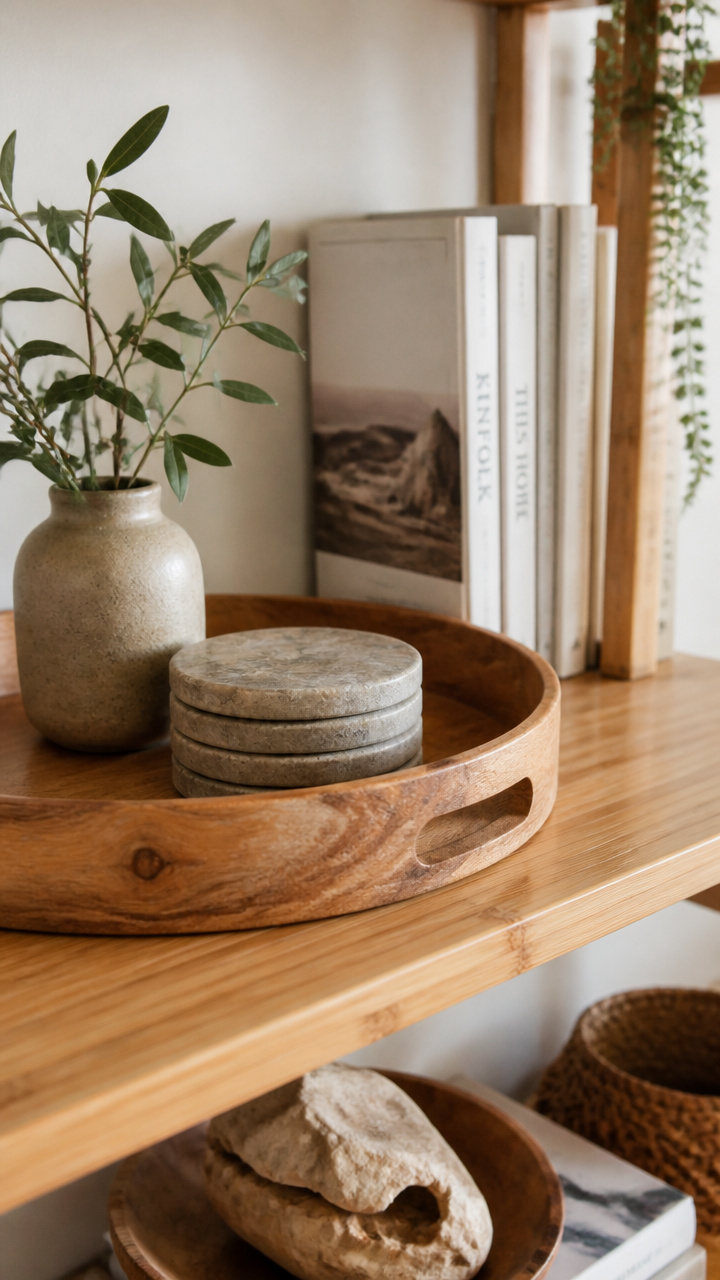 Bring in Natural Materials Like Wood and Stone