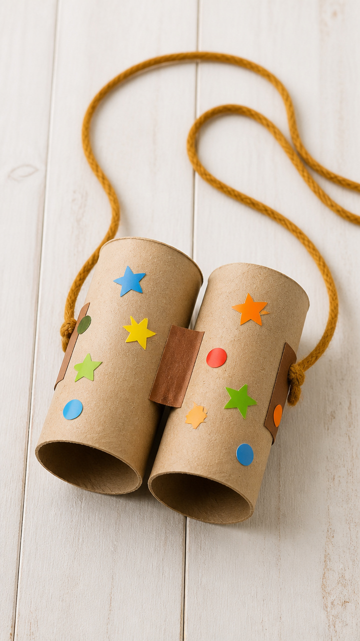 Cardboard Tube Binoculars