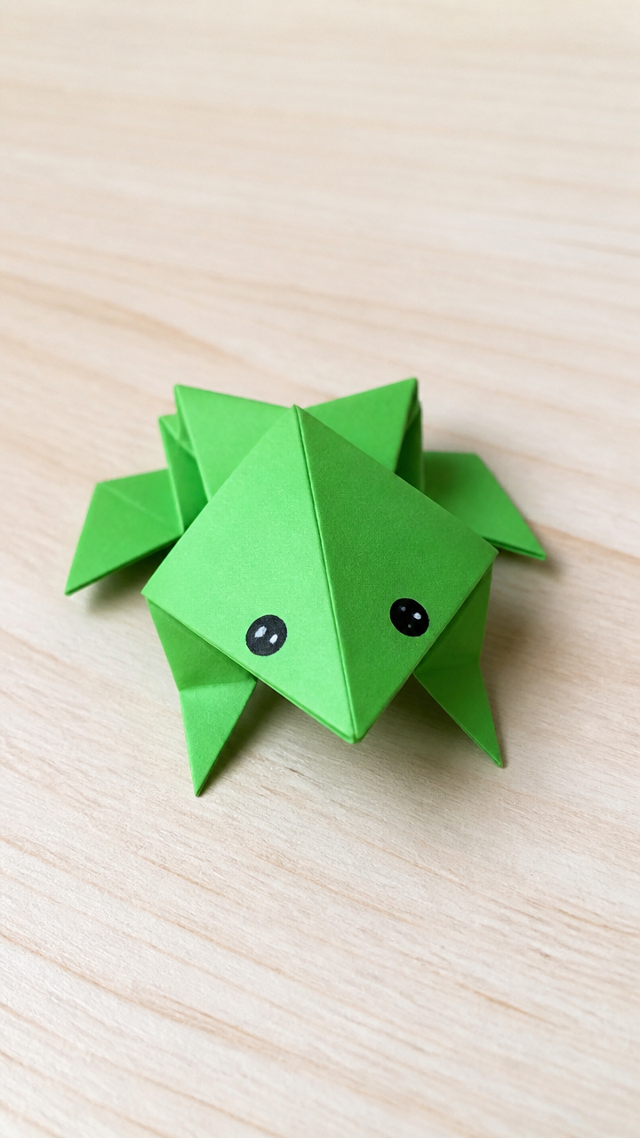 Folded Paper Frog