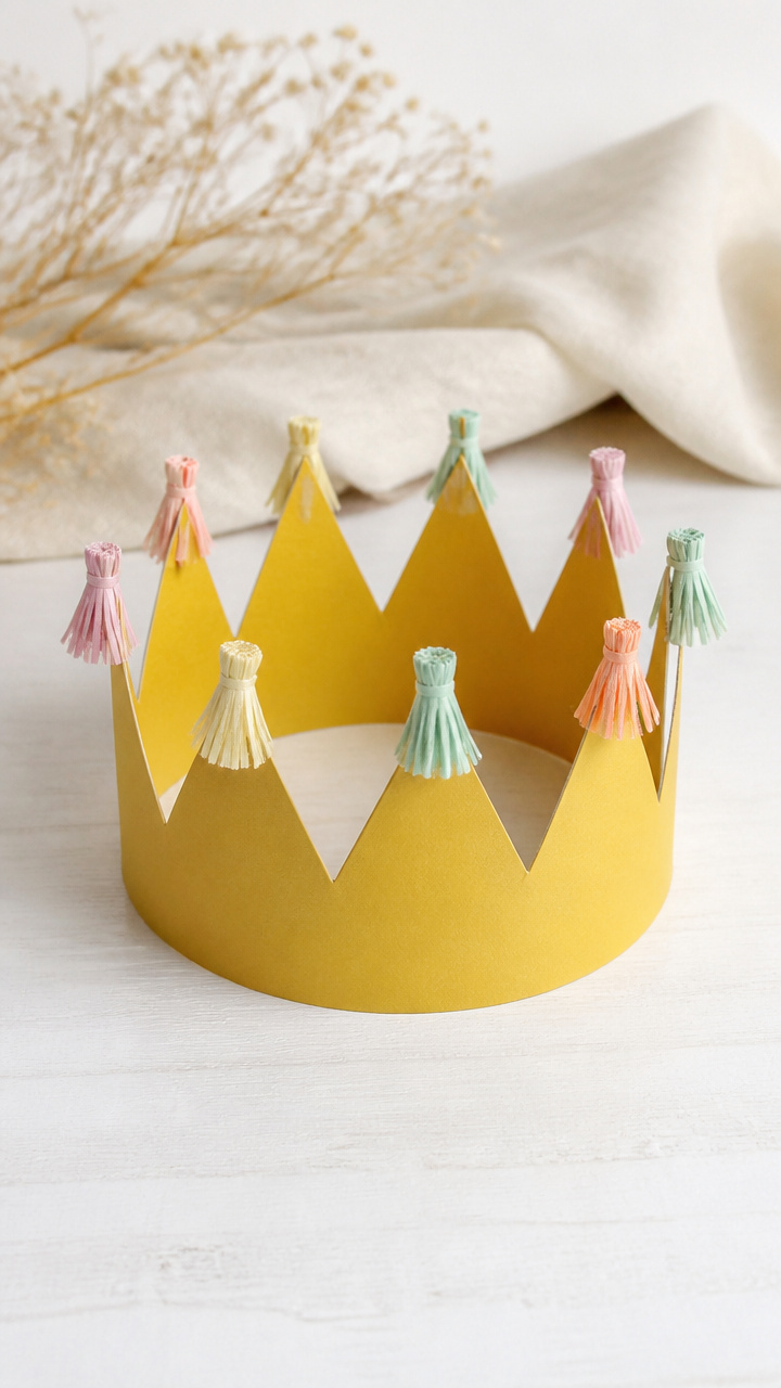 Paper Crown with Tassels