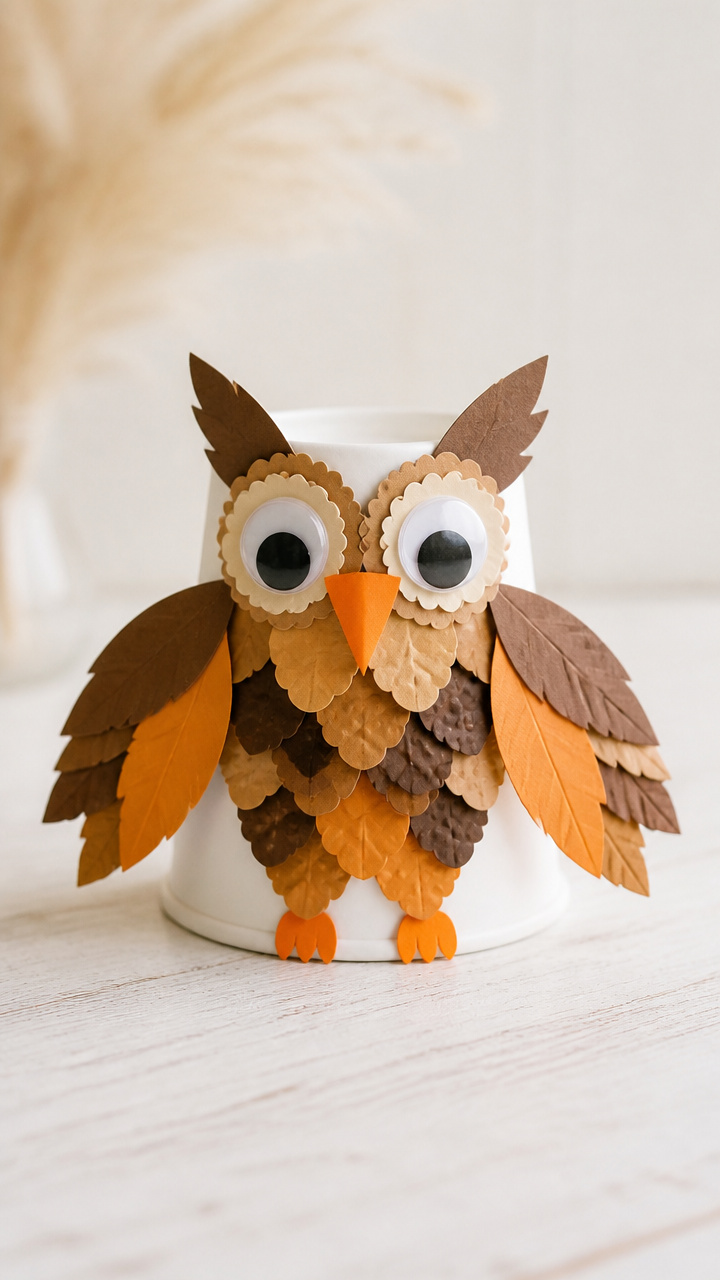 Paper Cup Owls