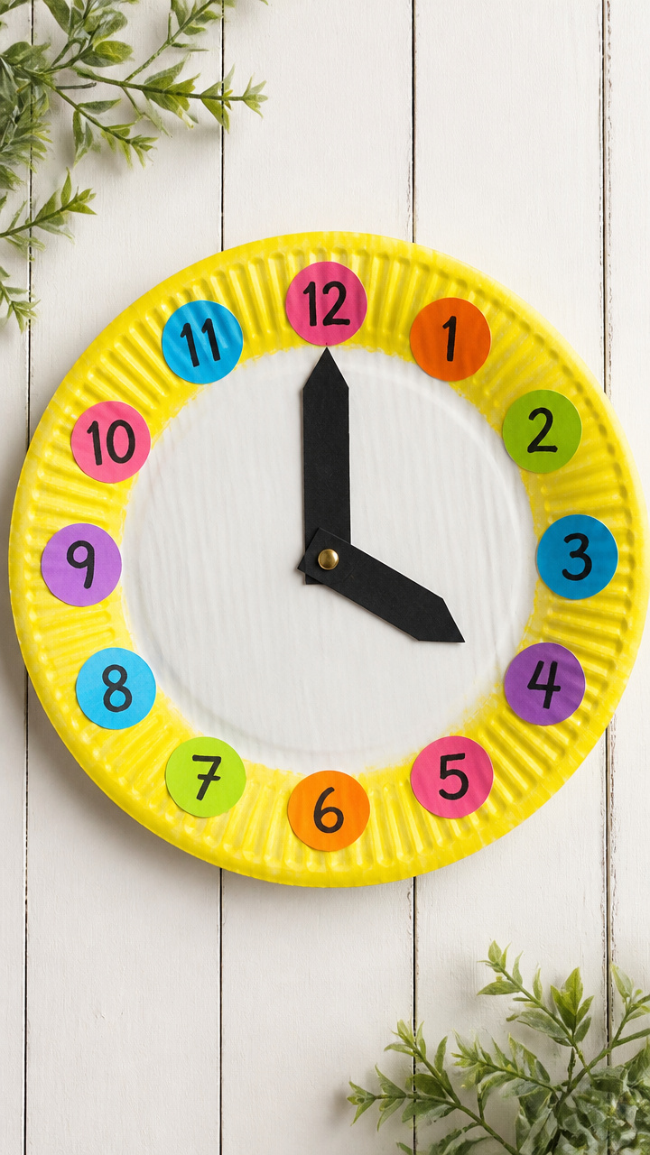 Paper Plate Clock