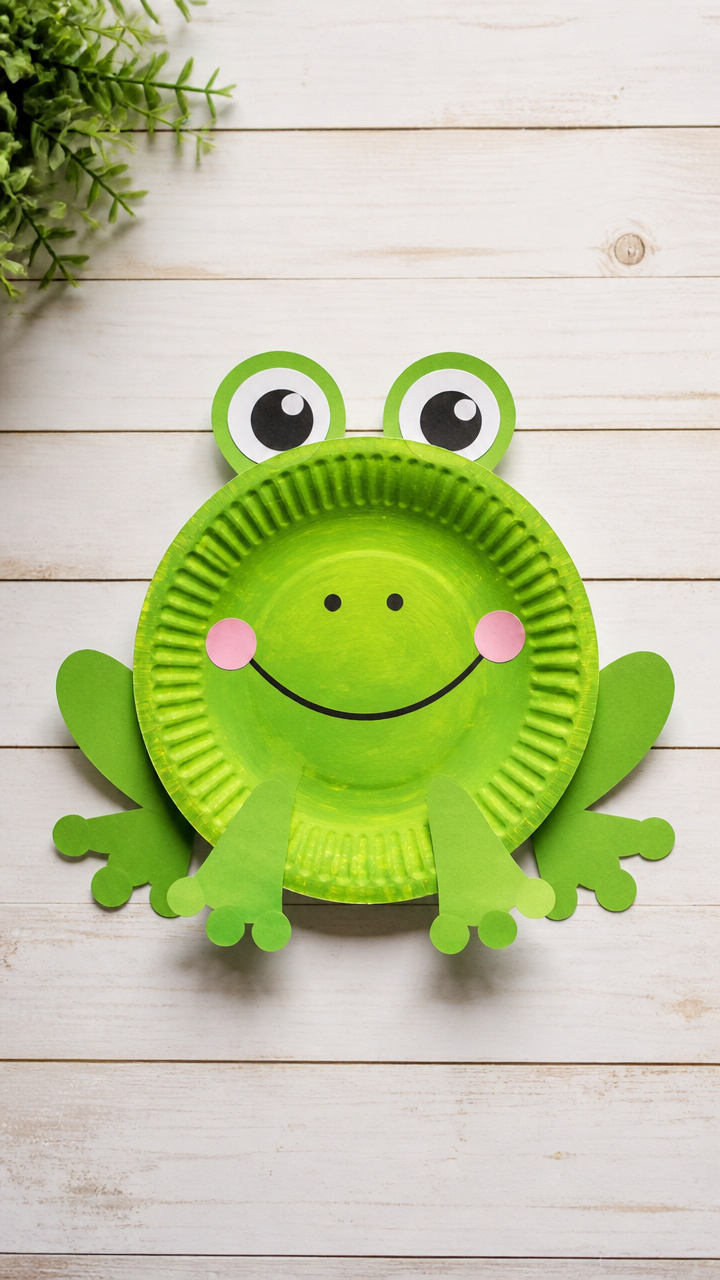 Paper Plate Frog