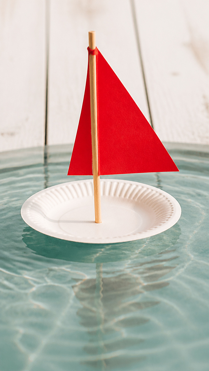 Paper Plate Sailboat