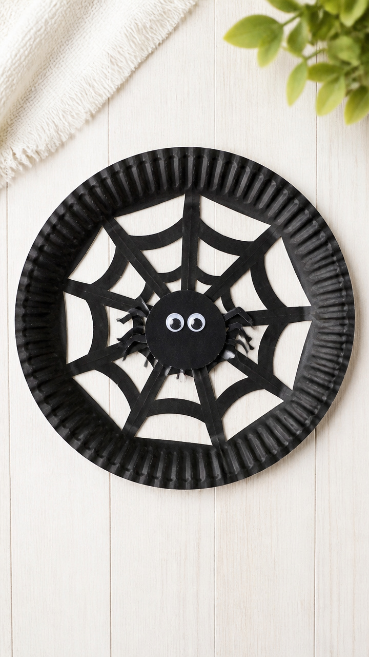 Paper Plate Spider Web